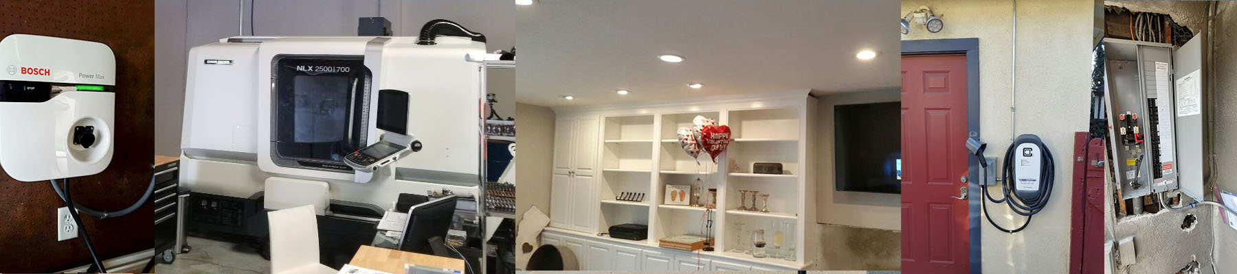 Licensed electrician in Santa Ana, CA performing commercial panel upgrade and tenant improvement wiring
